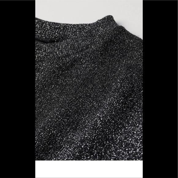 H&M Knit & Sparkly Top | size: L NWOT - Picture 2 of 3